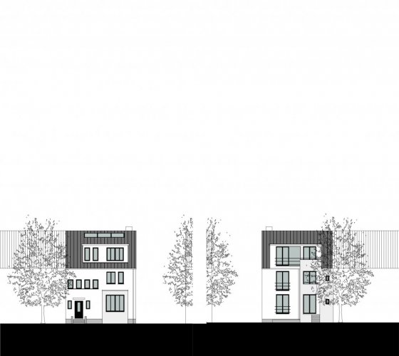 1/20 _ ansicht straßen + gartenfassade _ westen