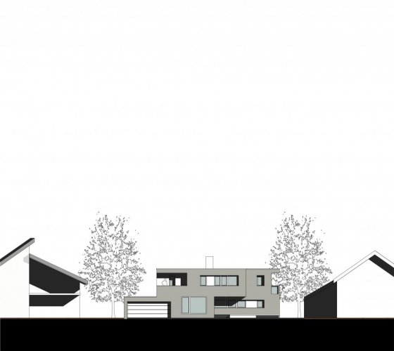 1/21 _ ansicht straßenfassade _ westen