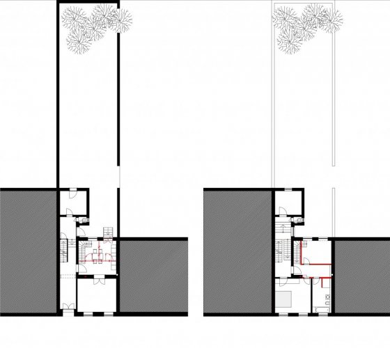 11/13 _ grundriß wohnung 1 _ erd + 1. obergeschoß