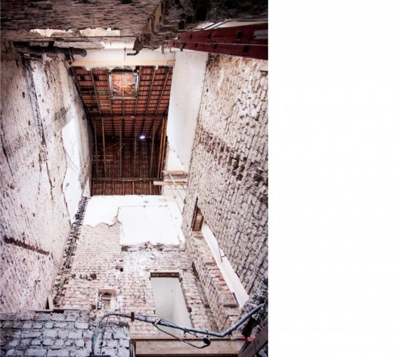 16/26 _ abbruch _ treppenhaus bestand + geschoßdecken