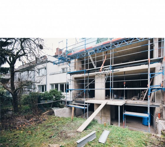 17/26 _ rohbau _ neue gartenfassade