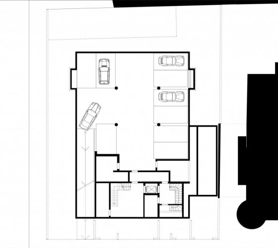14/23 _ grundriß untergeschoß / tiefgarage