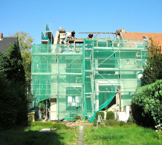 8/20 _ baustelle _ abbruch alter dachstuhl