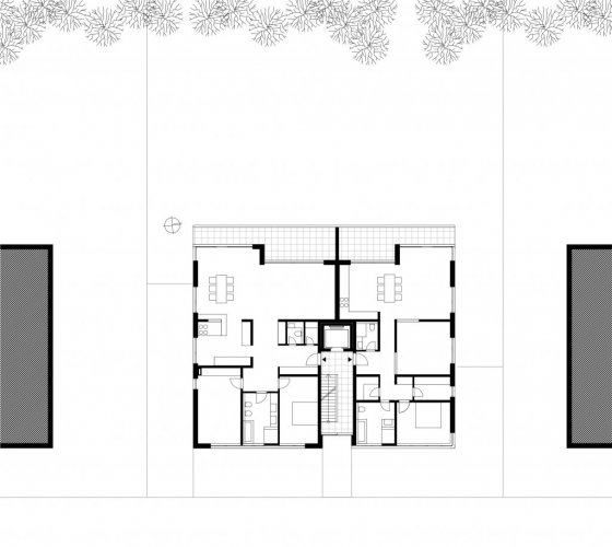 11/21 _ grundriß _ 1. obergeschoß _ 2 wohnungen