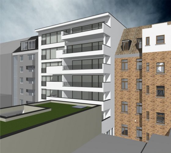 8/15 _ 3D-perspektive _ hoffassade süd / west
