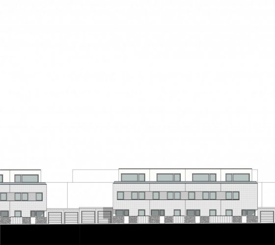 09/18 ansicht straße reihenhäuser baufeld 07
