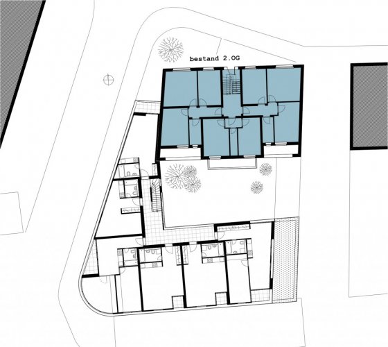 14/18 _ grundriß _ 2. obergeschoß _ 6 appartments